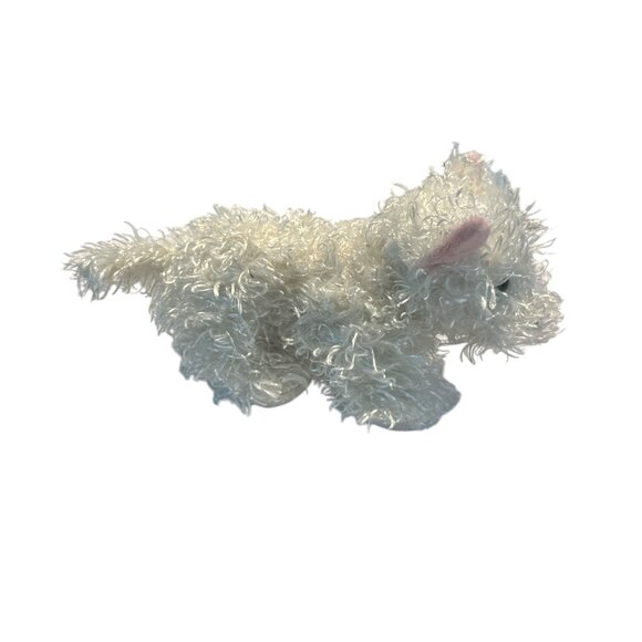 COPY - GANZ WEBKINZ Plush White Terrier Dog NO Code Pink Bow Stuffed Animal Plu… - Picture 4 of 9